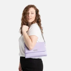 Le Valeria - Sac à main 3-en-1 en cuir vegan lavender