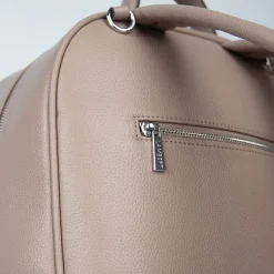 Le Vicky - Sac à couches en cuir vegan terra